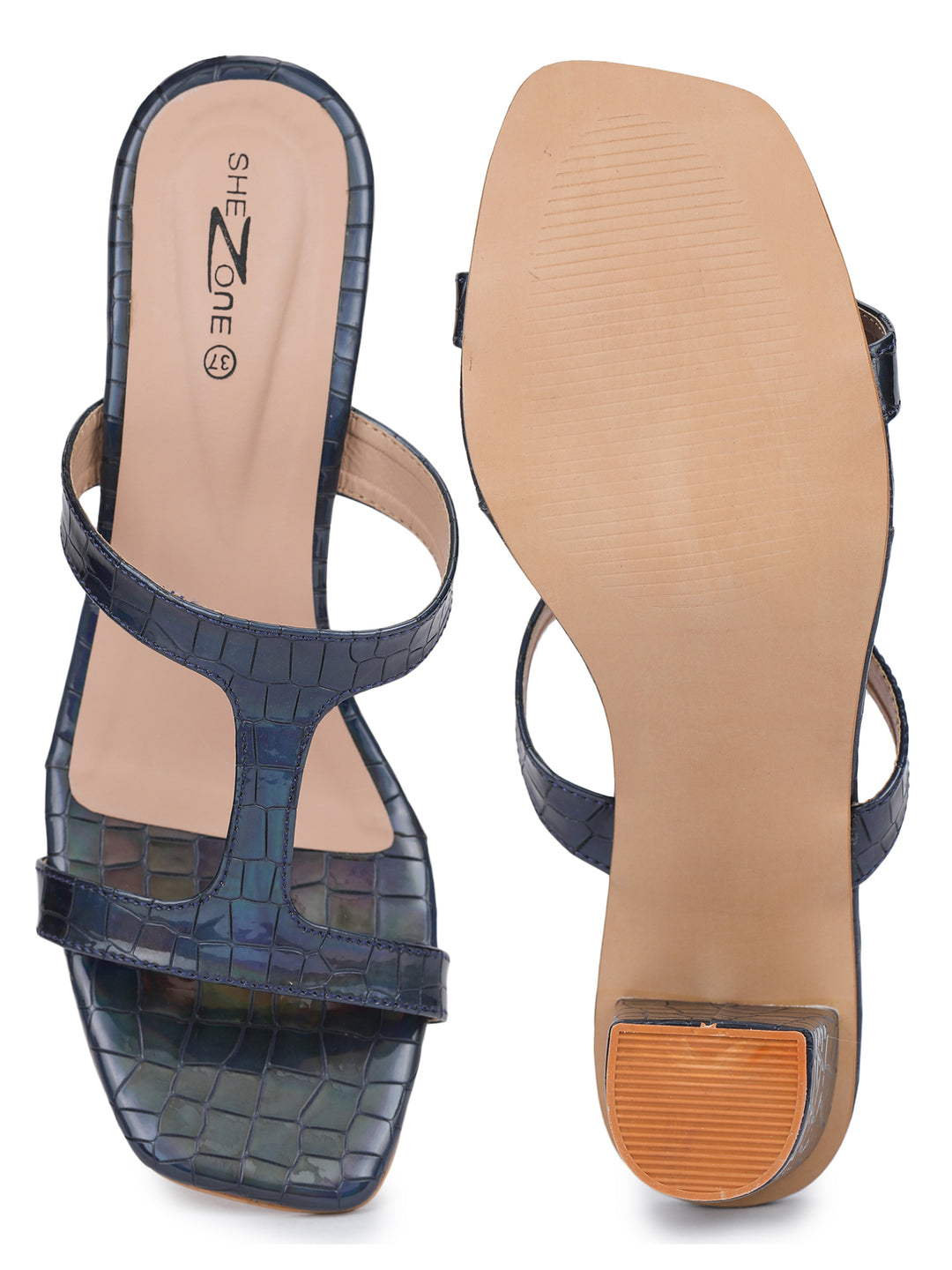 Shezone Blue Women Heels