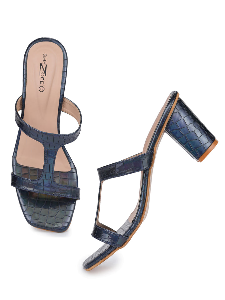 Shezone Blue Women Heels