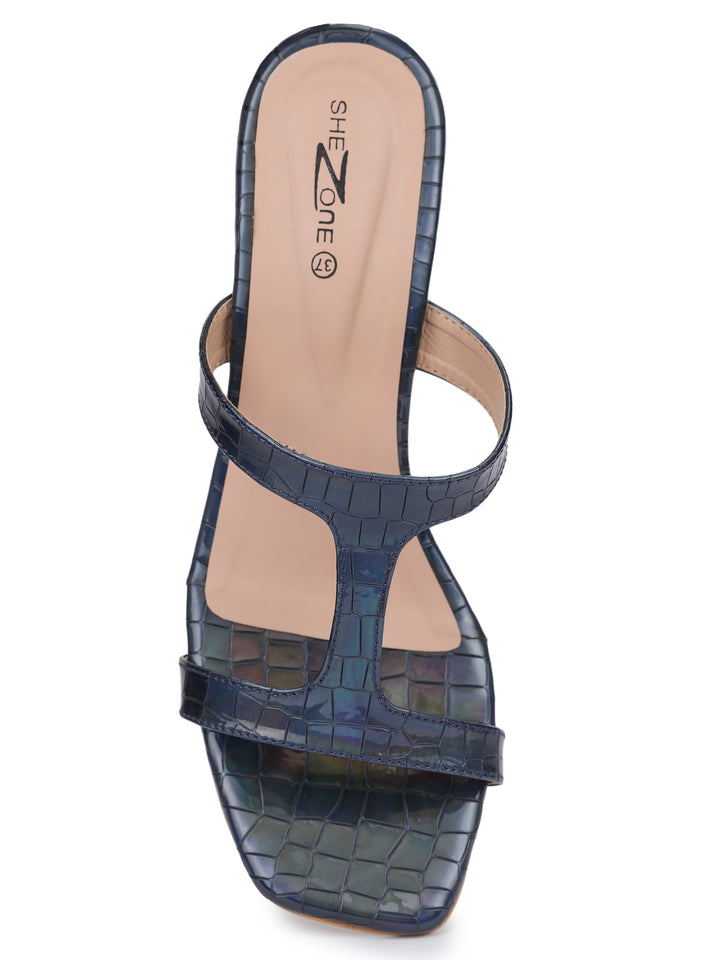Shezone Blue Women Heels