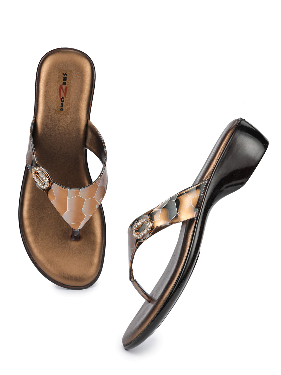 Shezone Copper Women Heels