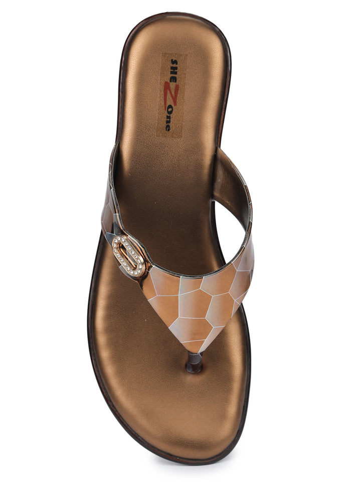 Shezone Copper Women Heels