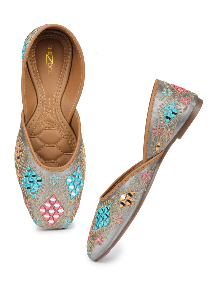 Shezone Grey Women Flats