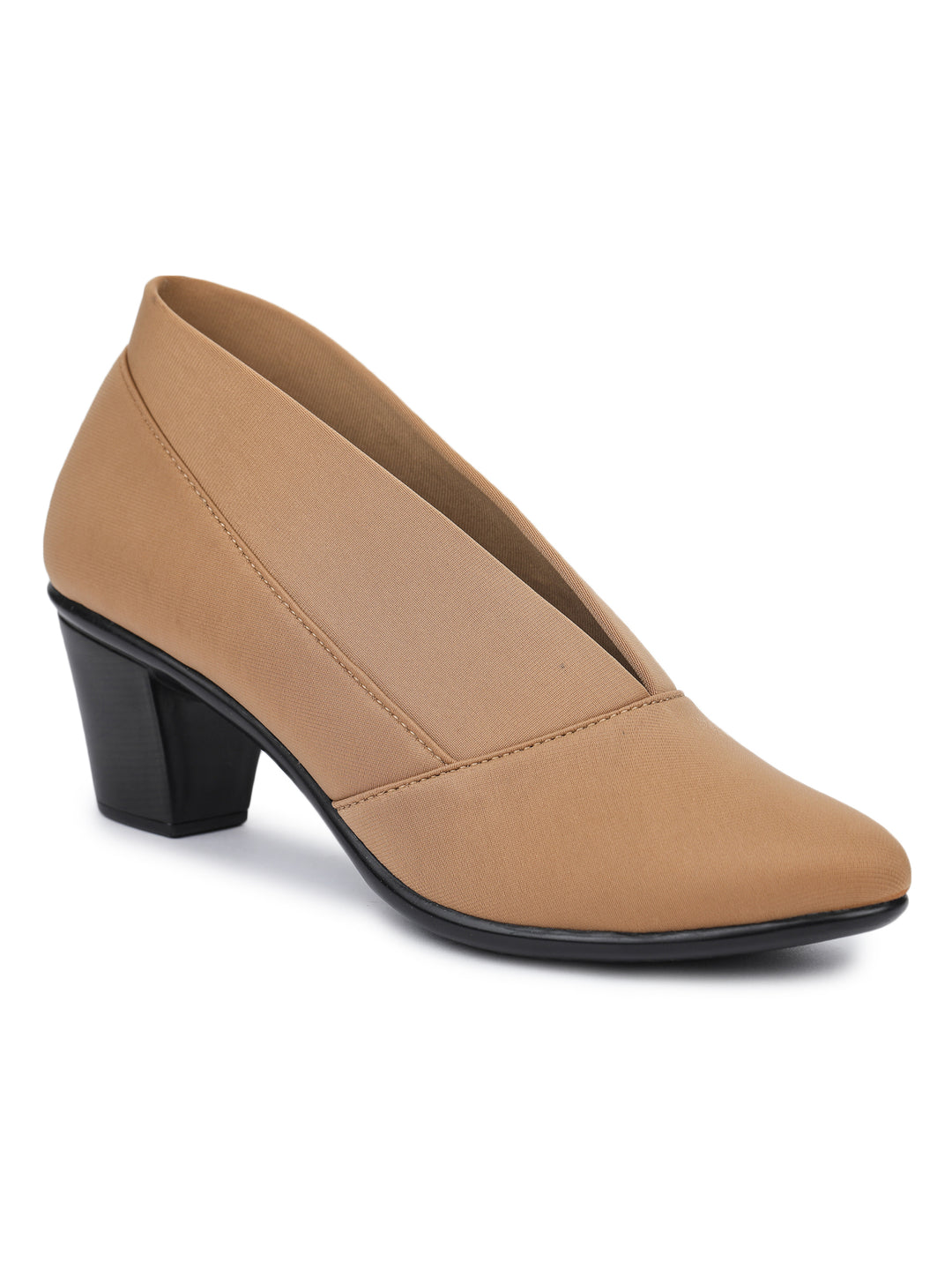 Shezone Beige Women Heels
