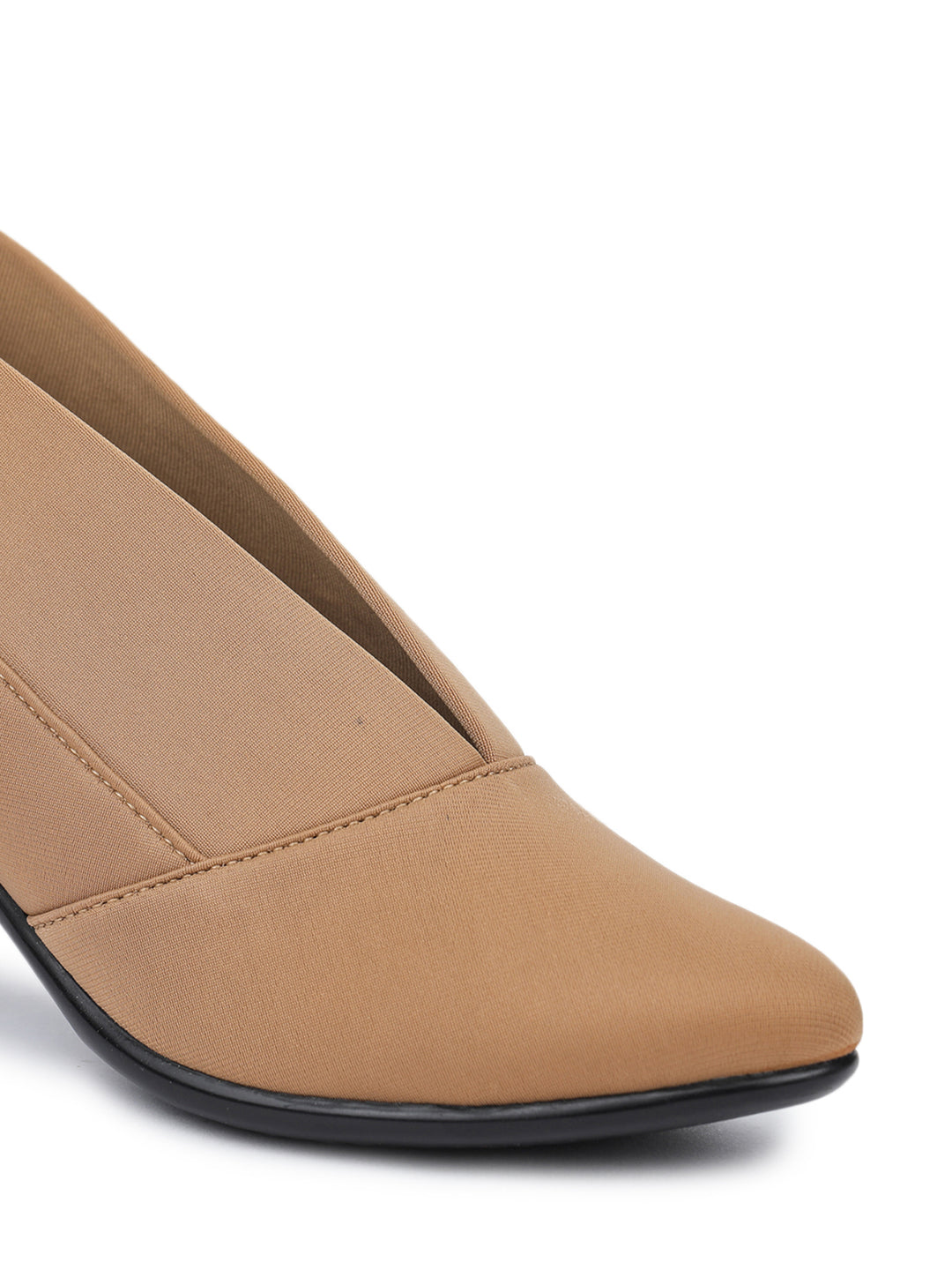 Shezone Beige Women Heels