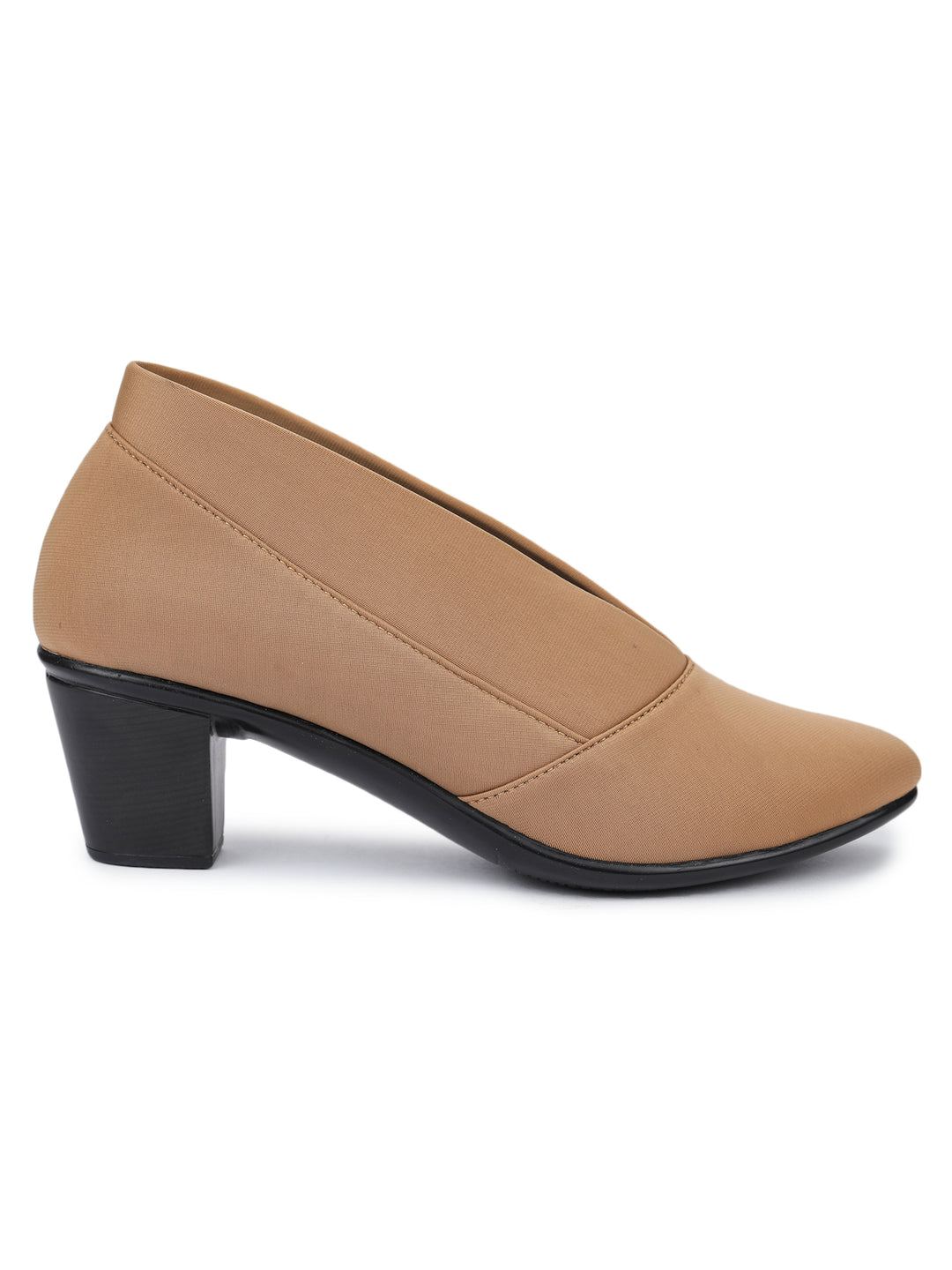 Shezone Beige Women Heels
