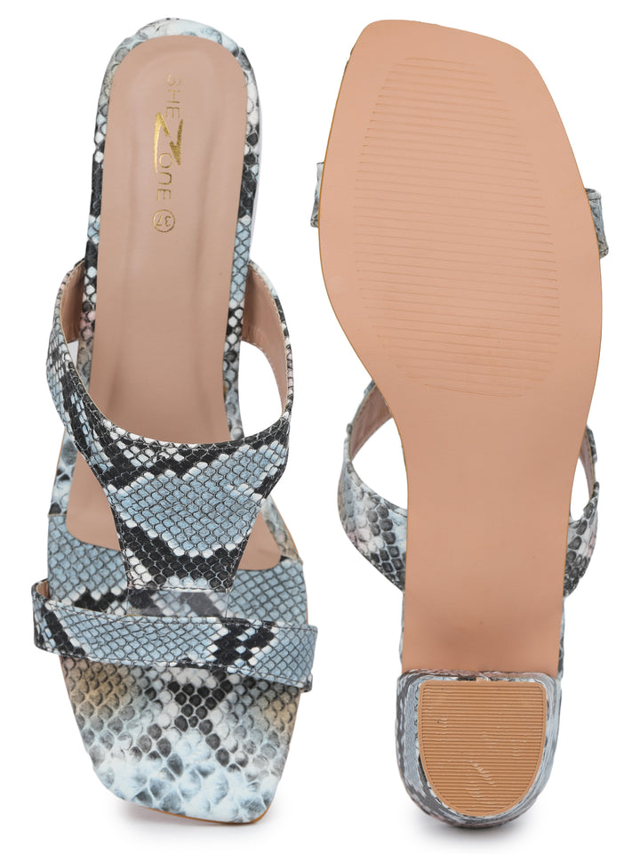 Shezone Blue Women Heels