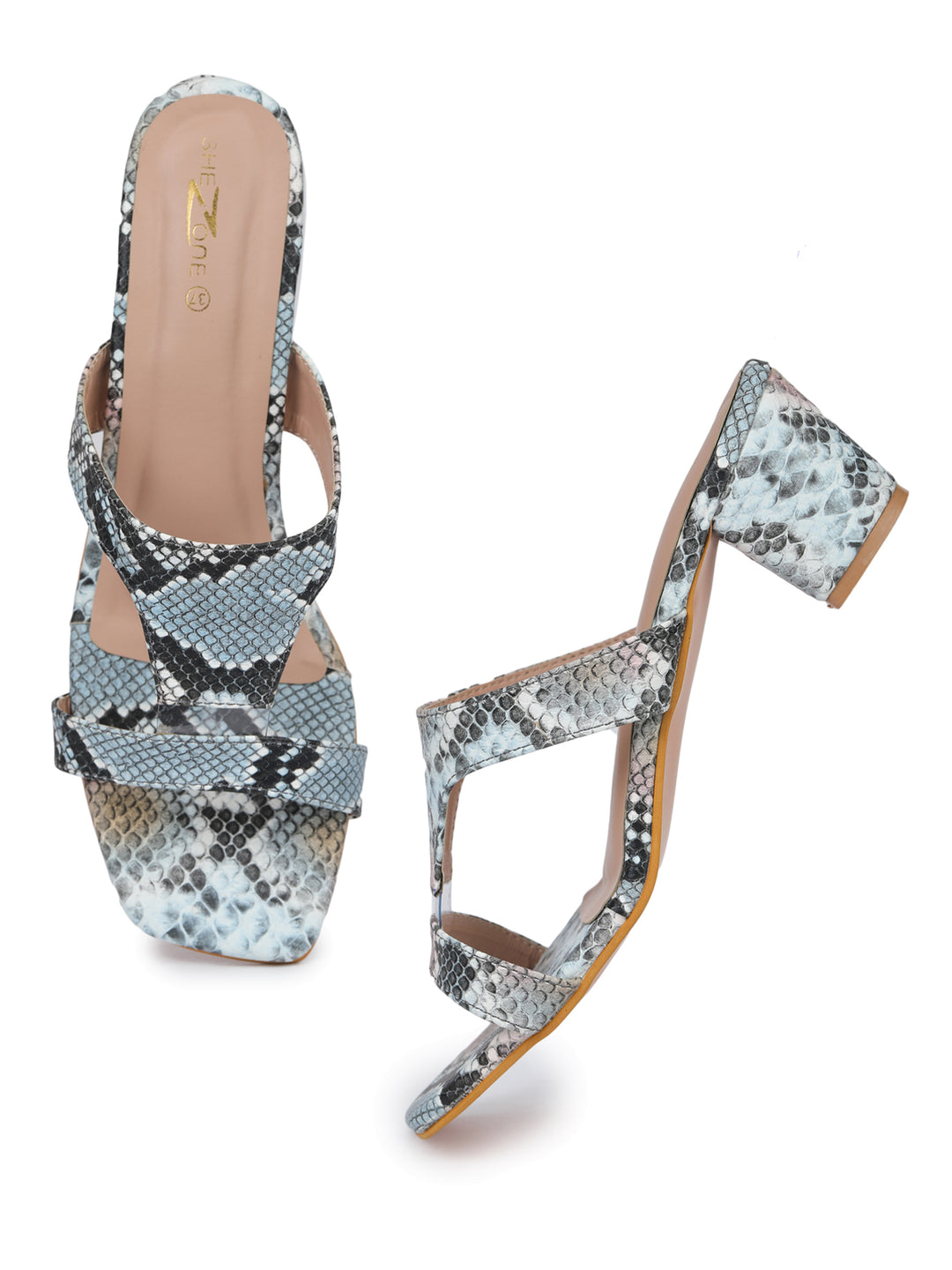 Shezone Blue Women Heels