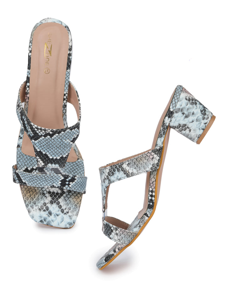 Shezone Blue Women Heels