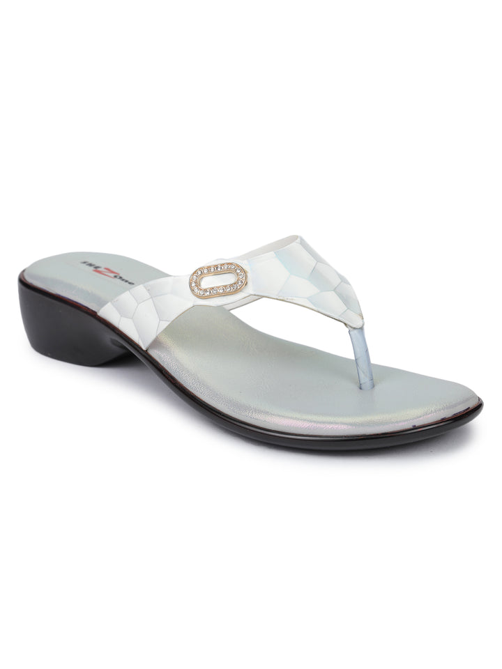 Shezone White Women Heels