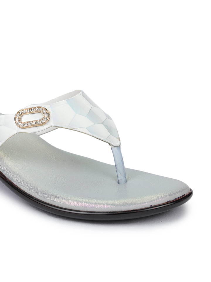 Shezone White Women Heels