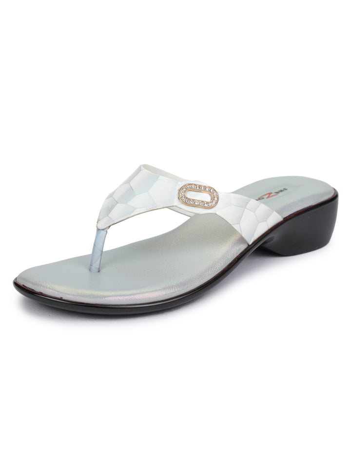 Shezone White Women Heels