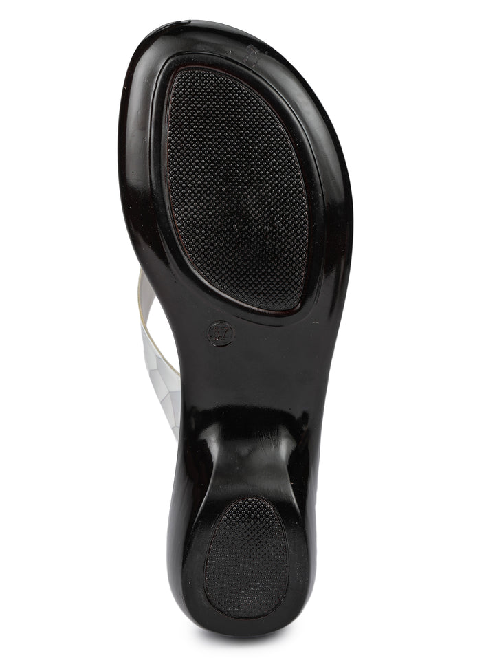 Shezone White Women Heels