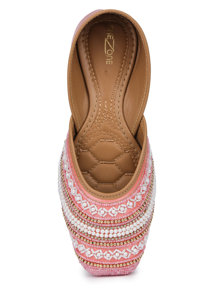Shezone Pink Women Flats
