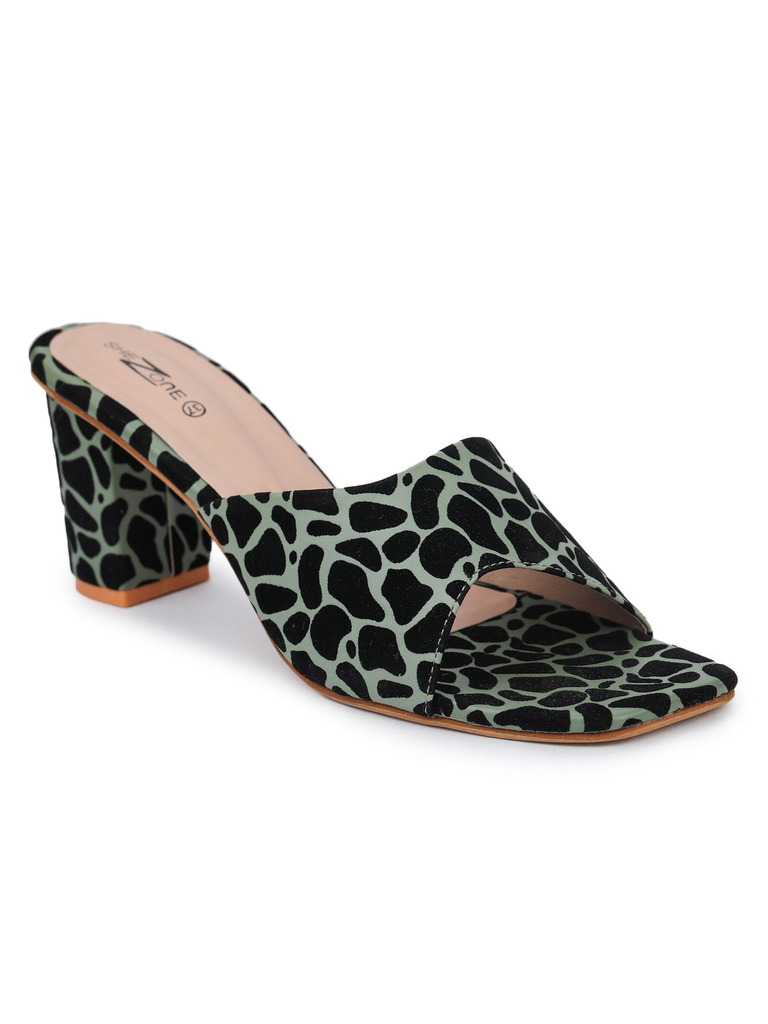 Shezone Green Women Heels