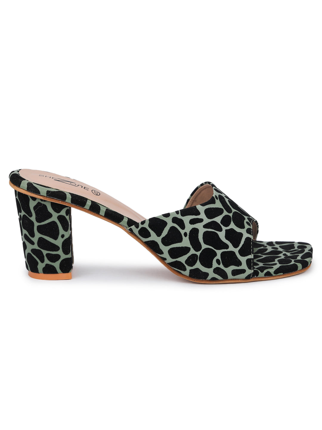 Shezone Green Women Heels