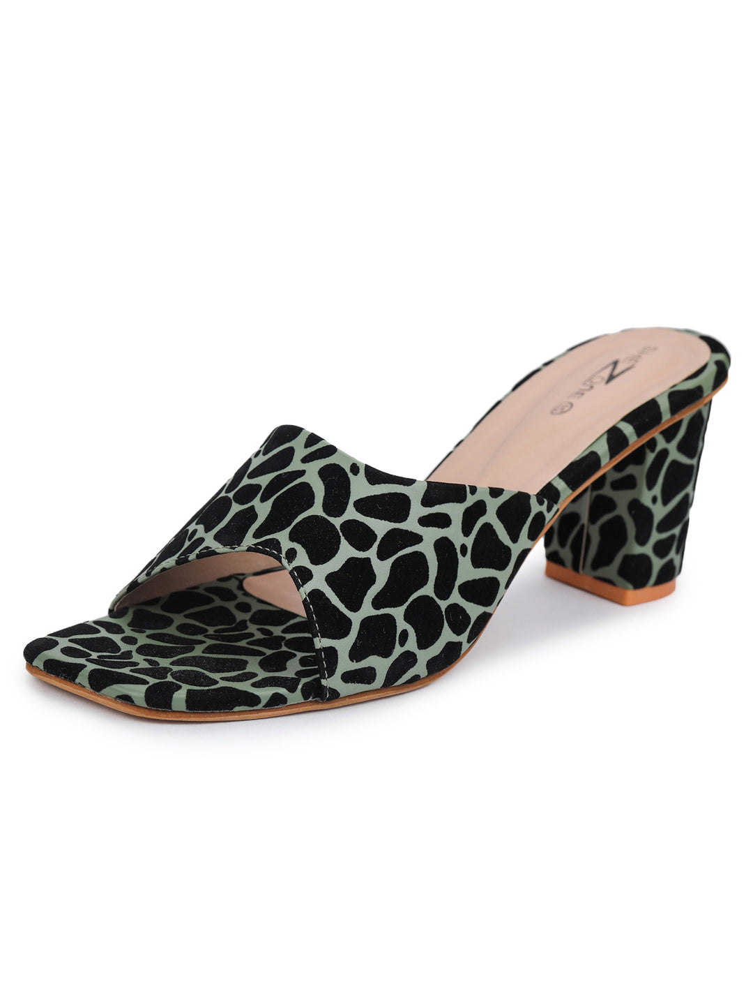Shezone Green Women Heels