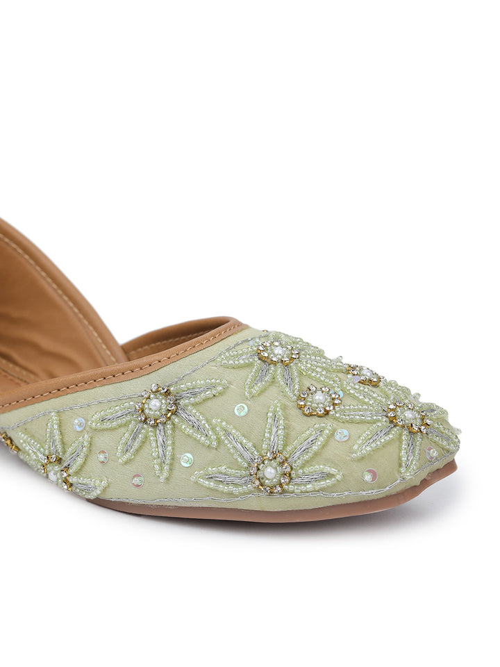 Shezone Light Green Women Flats