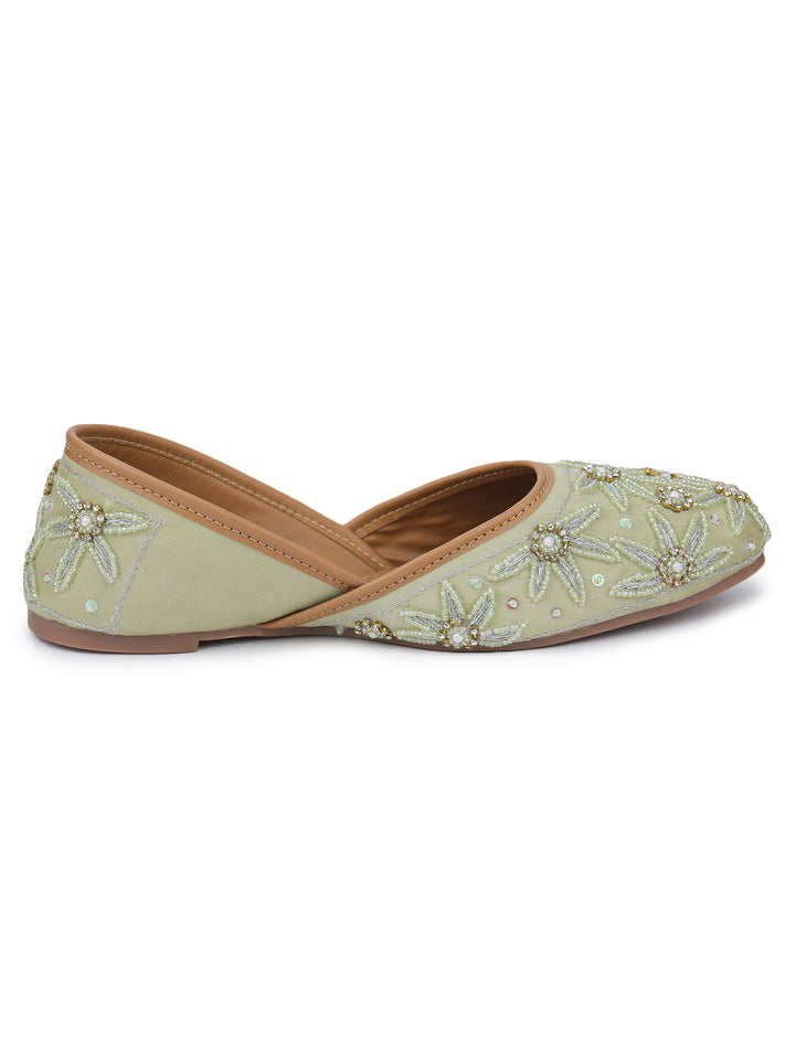 Shezone Light Green Women Flats