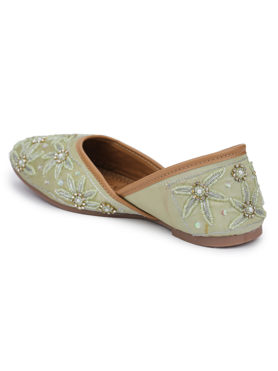 Shezone Light Green Women Flats