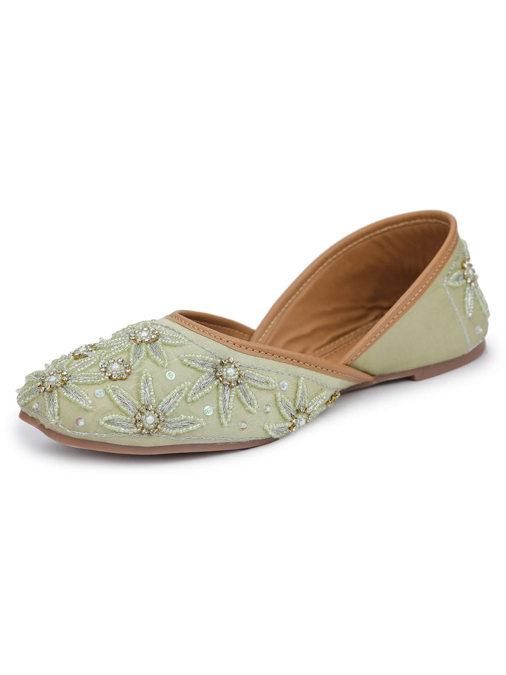 Shezone Light Green Women Flats