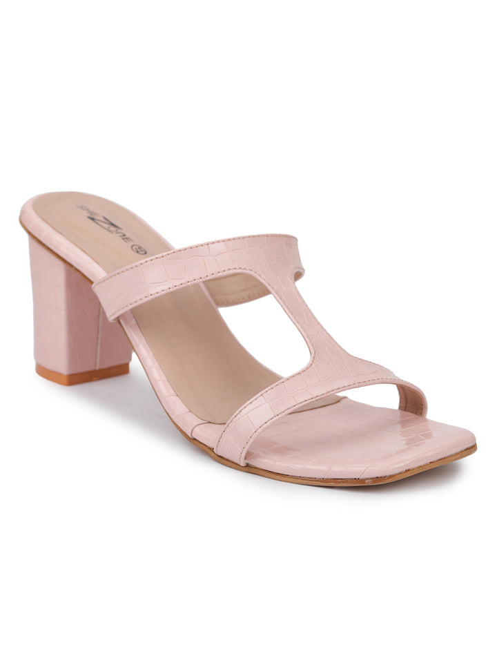 Shezone Pink Women Heels