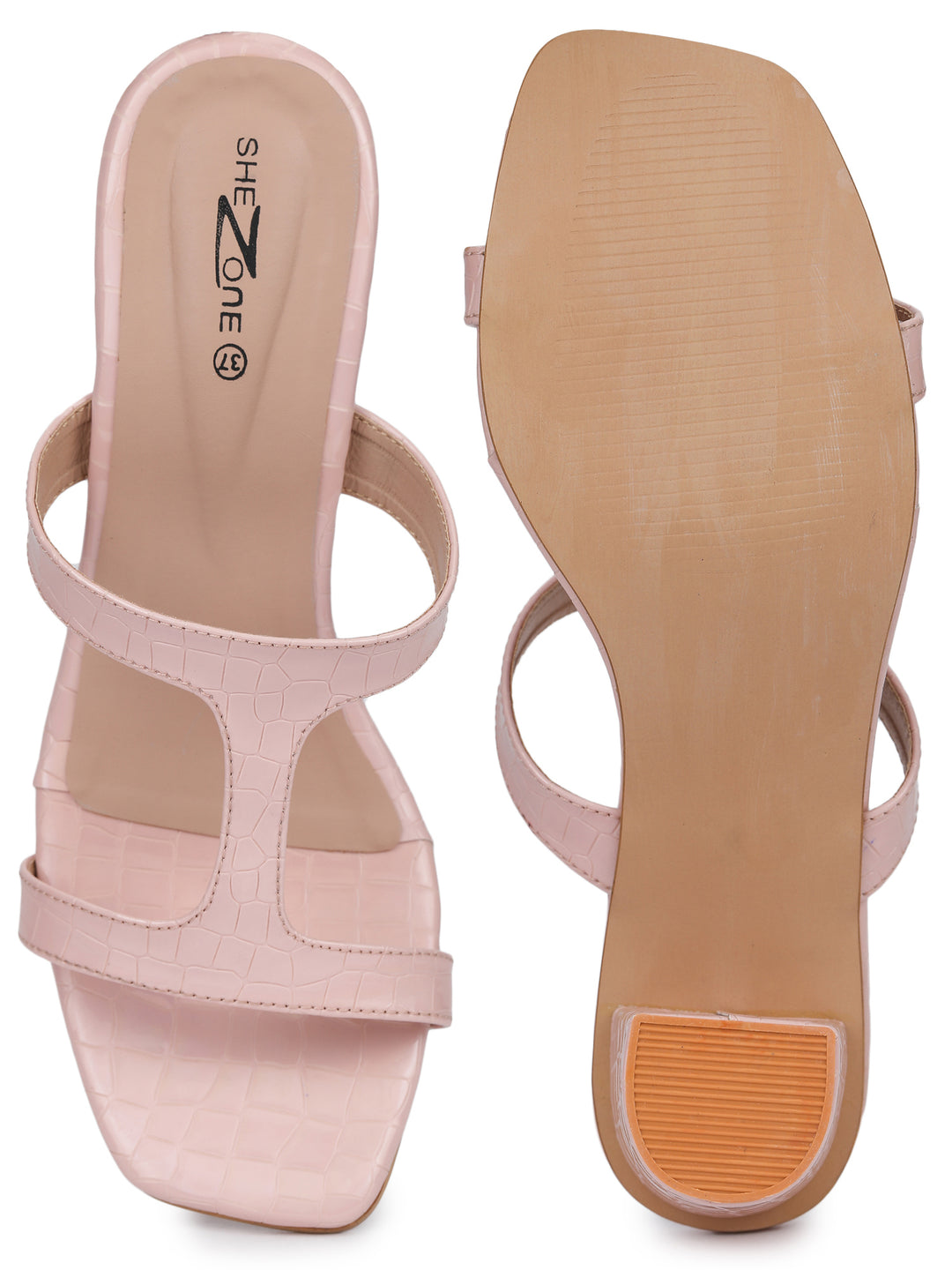 Shezone Pink Women Heels