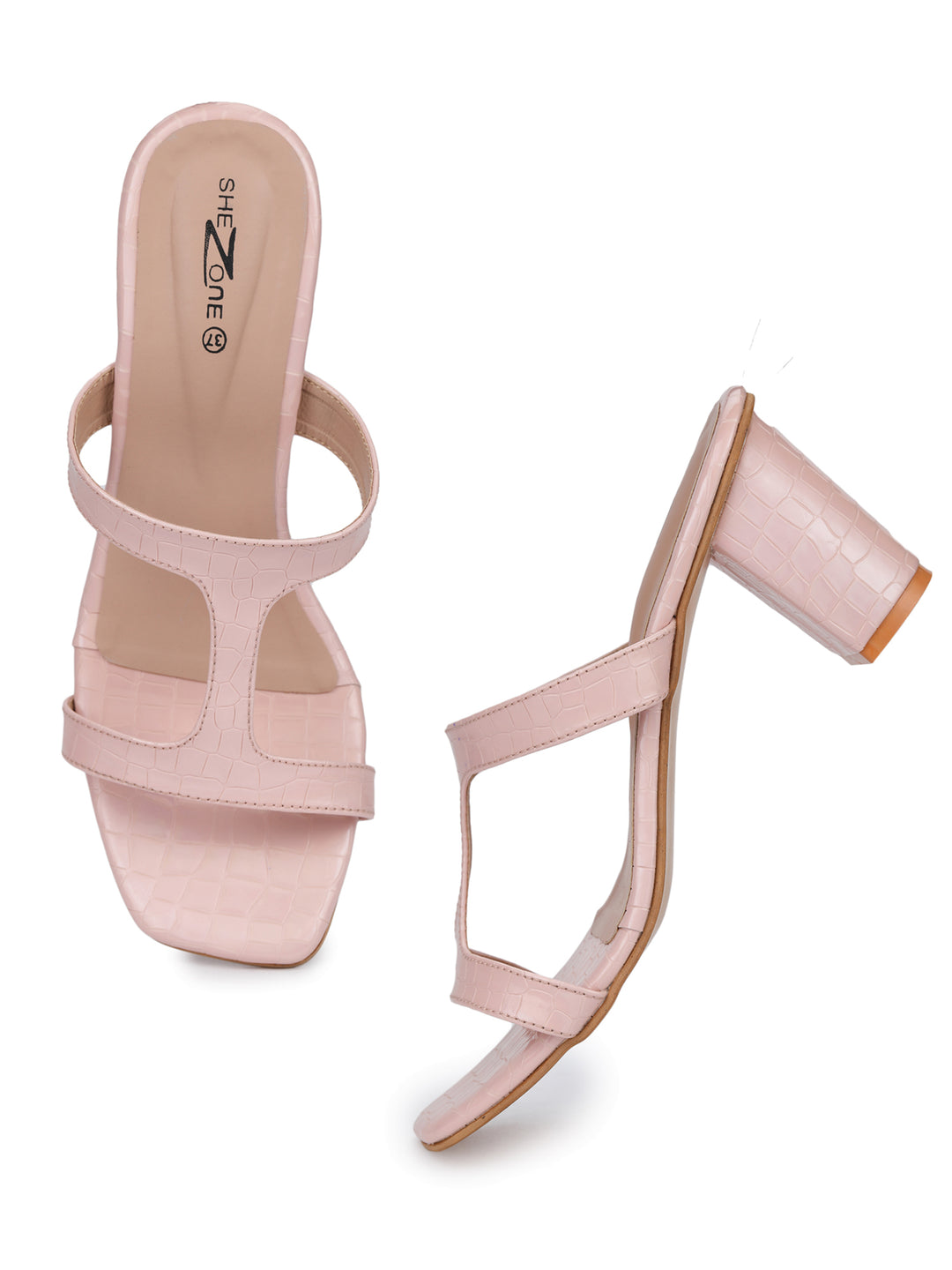 Shezone Pink Women Heels
