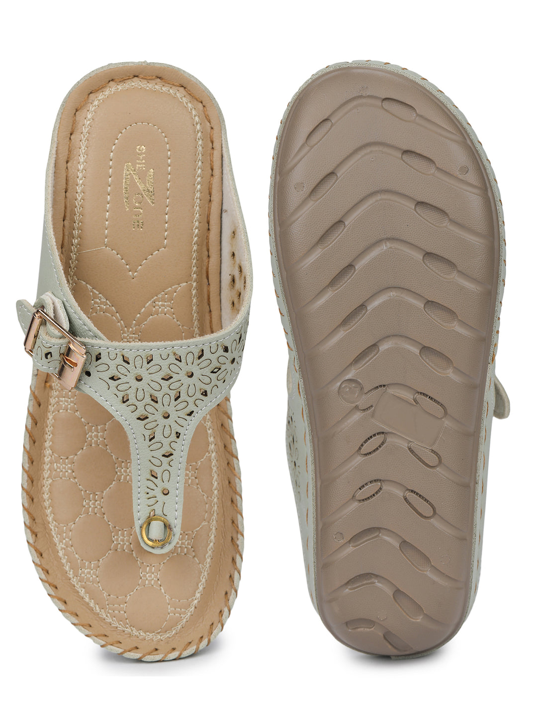 Shezone Green Women Flats