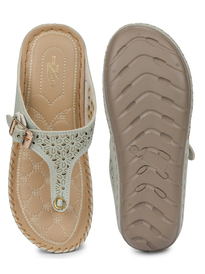 Shezone Green Women Flats