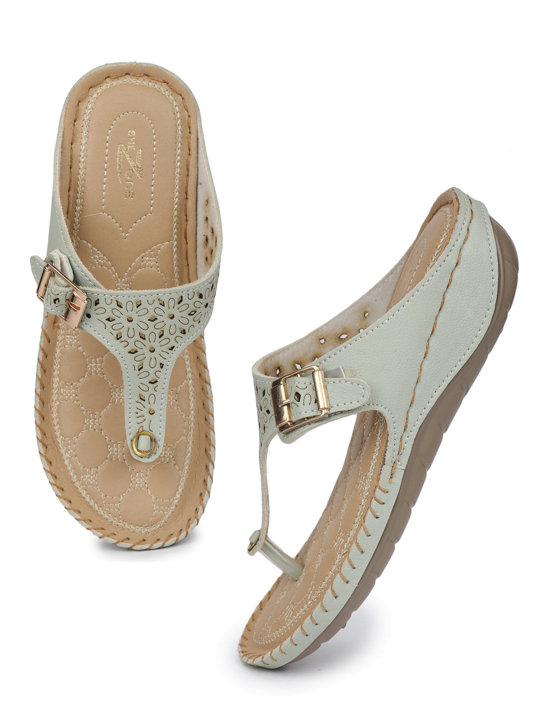 Shezone Green Women Flats