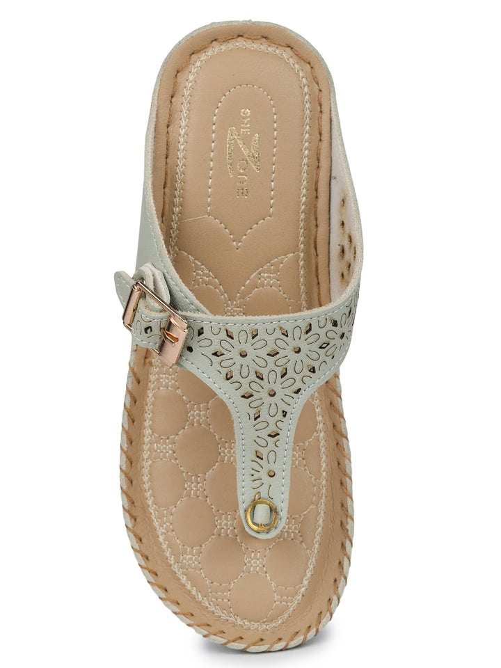 Shezone Green Women Flats
