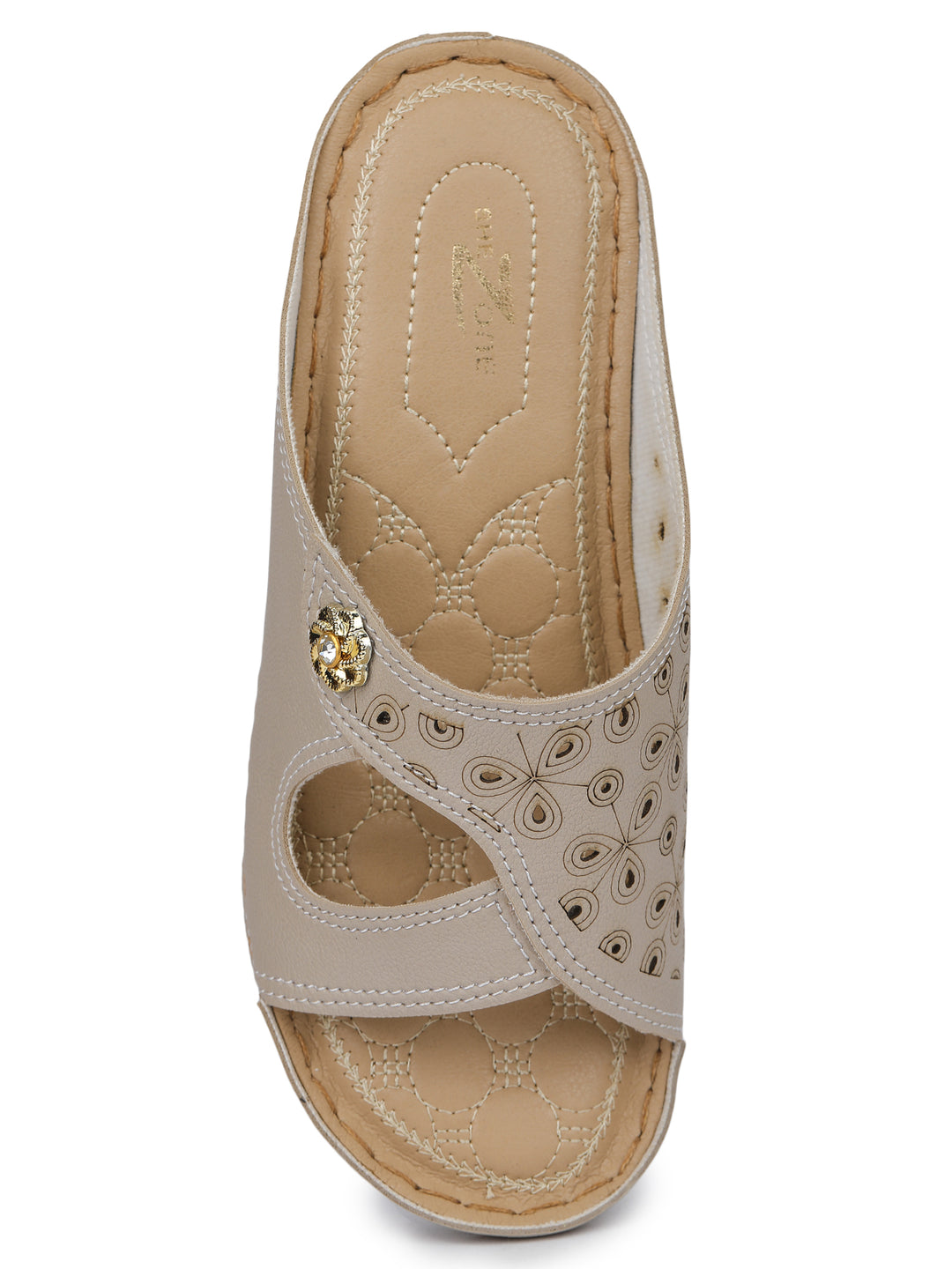 Shezone Cream Women Flats
