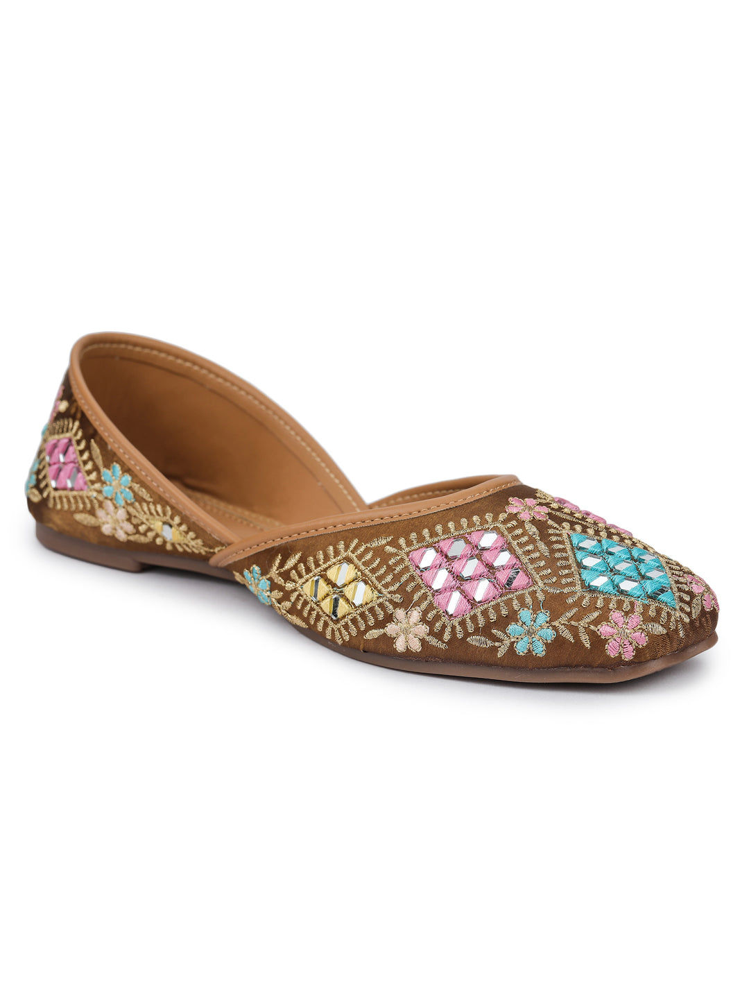 Shezone Tan Women Flats