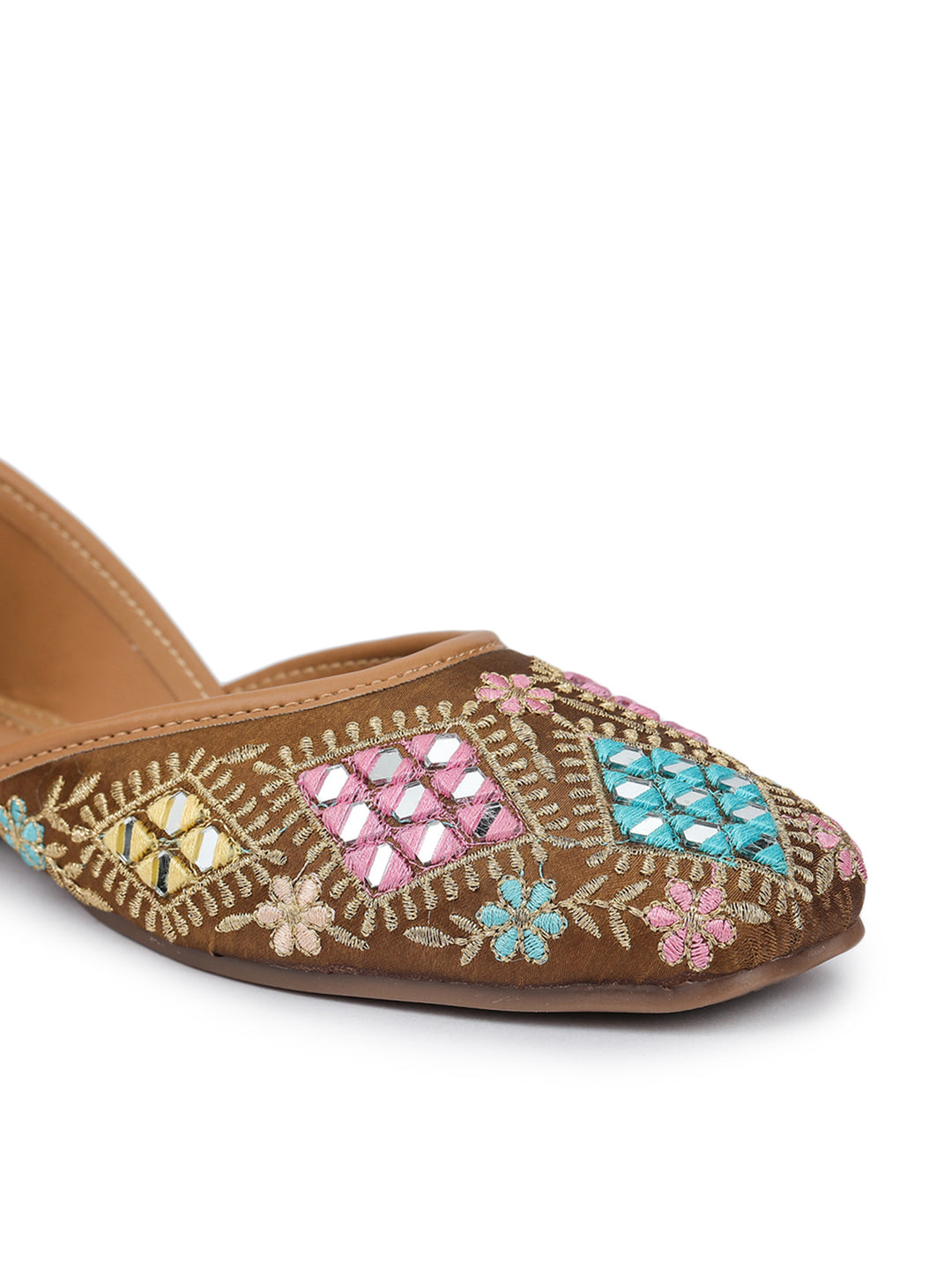 Shezone Tan Women Flats