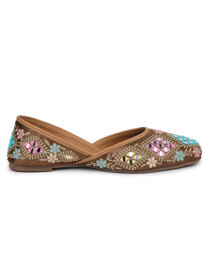 Shezone Tan Women Flats