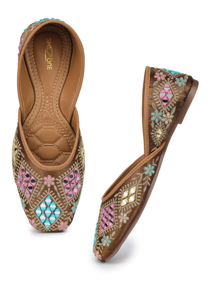 Shezone Tan Women Flats