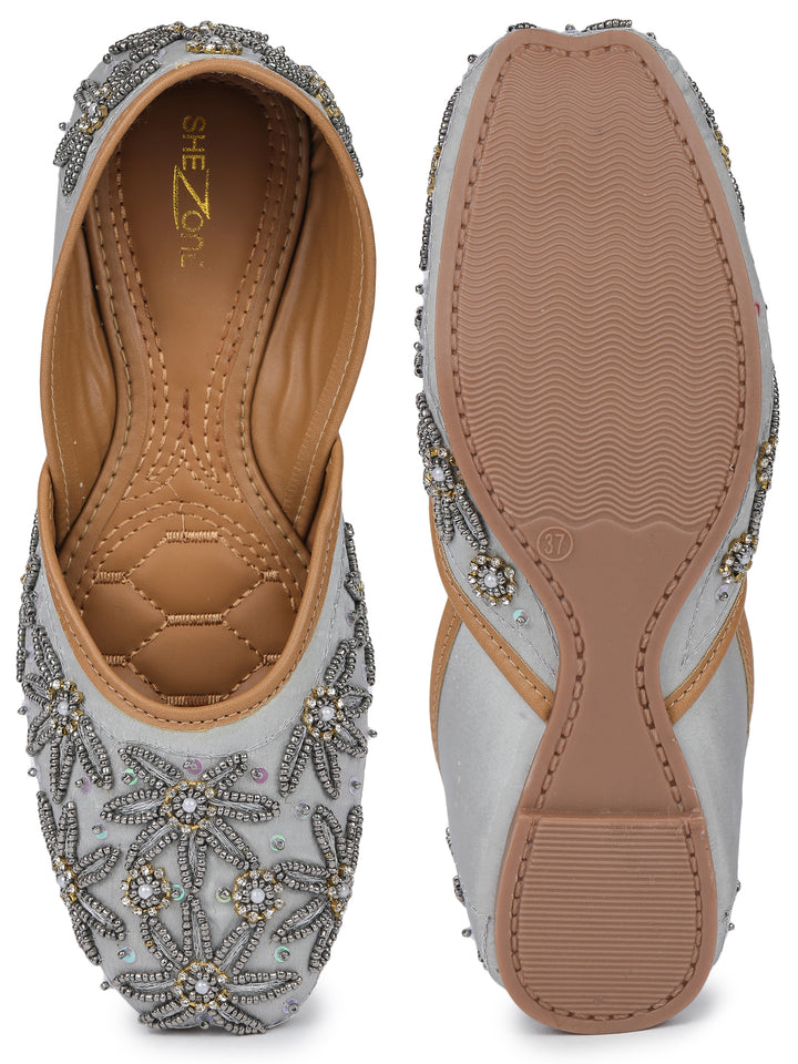 Shezone Grey Women Flats