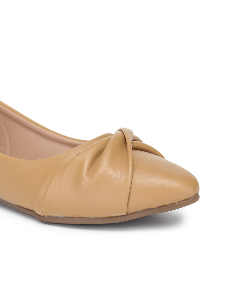 Shezone Women Beige Flats