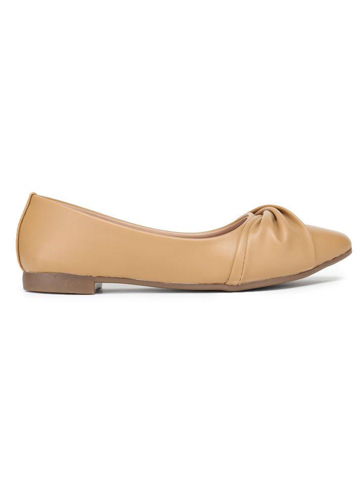 Shezone Women Beige Flats