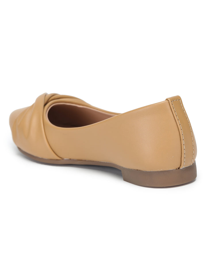 Shezone Women Beige Flats