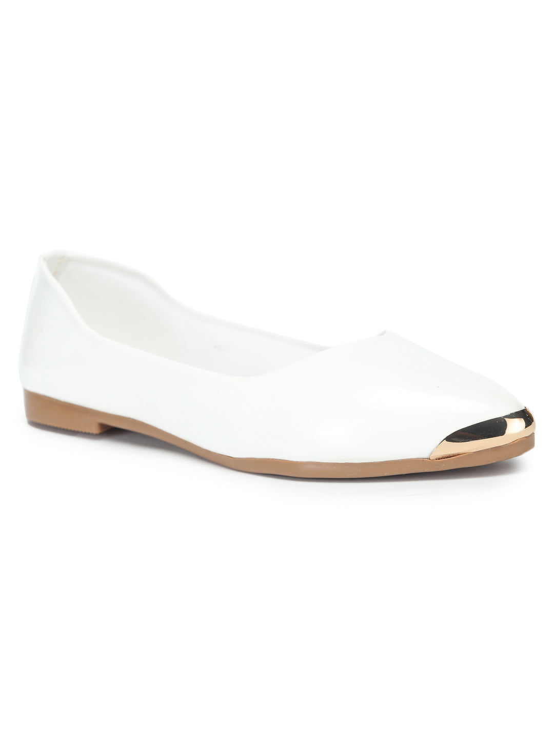 Shezone Women White Flats