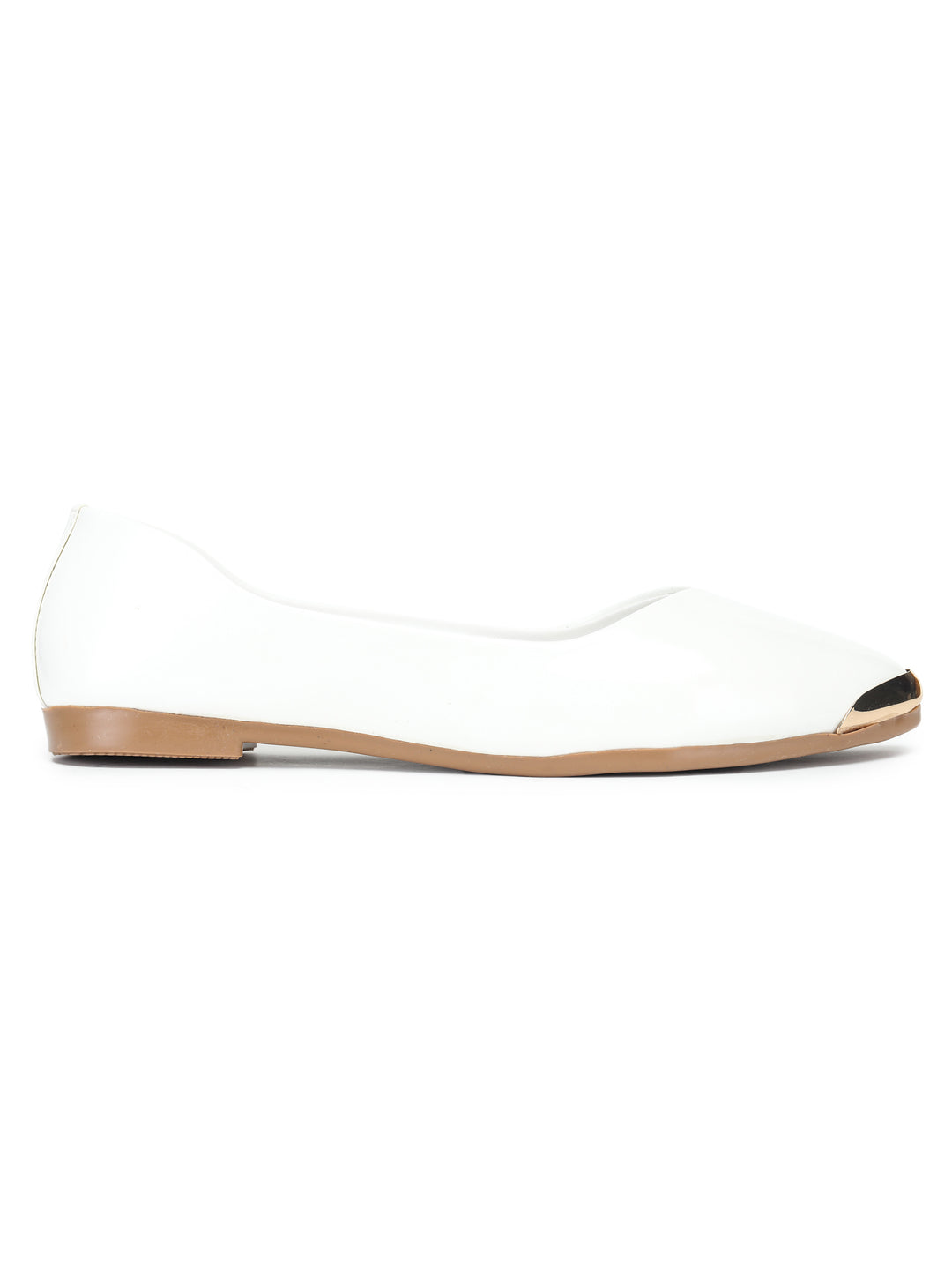 Shezone Women White Flats