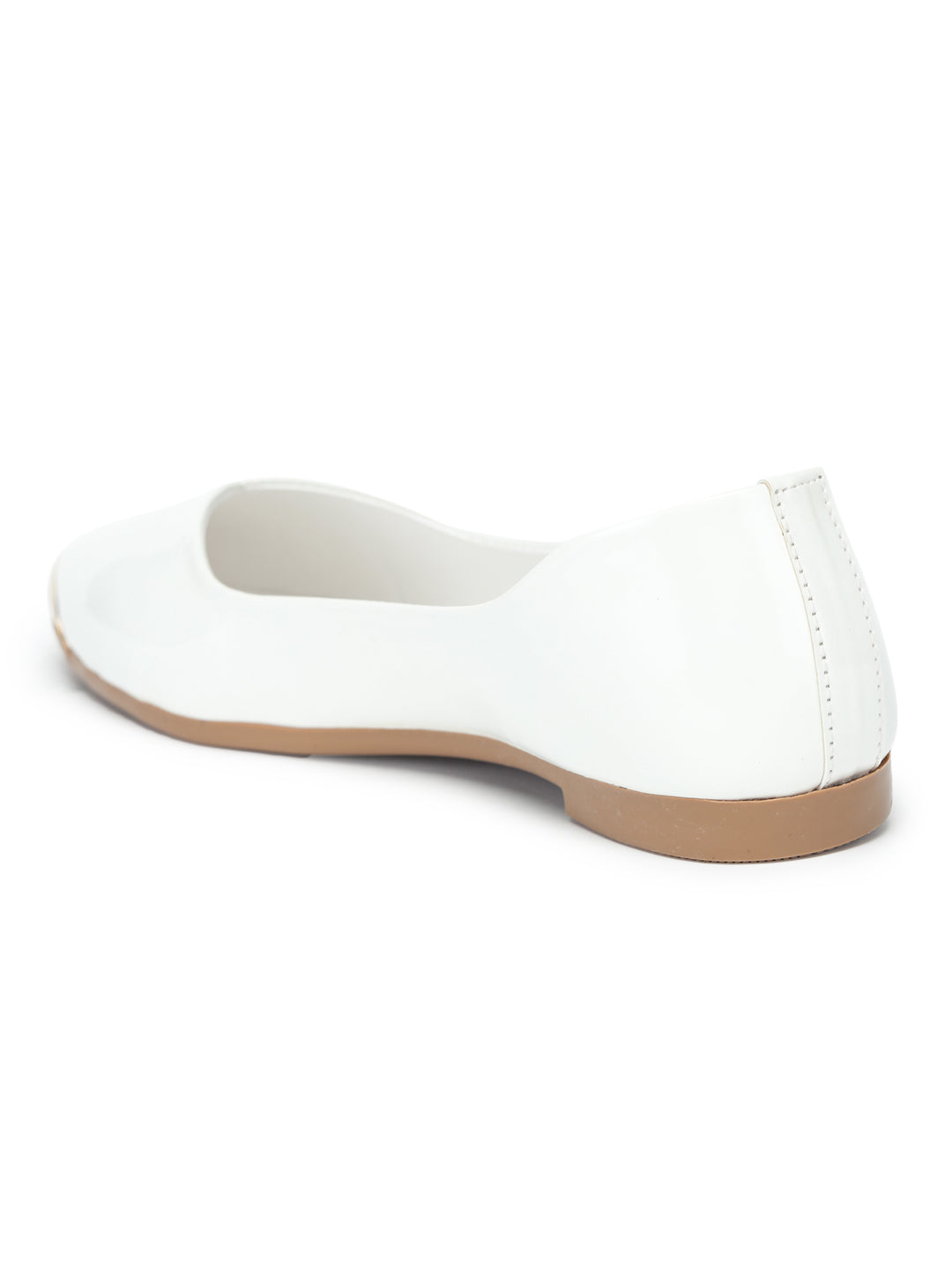 Shezone Women White Flats