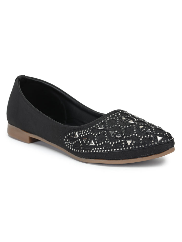 Shezone Women Black Flats
