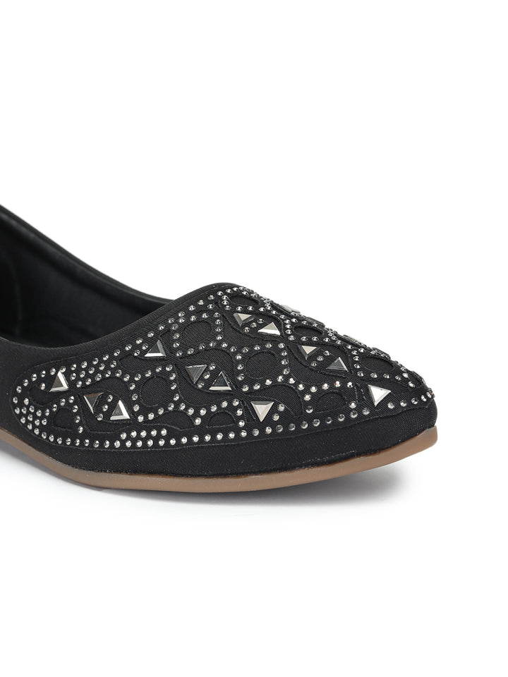 Shezone Women Black Flats