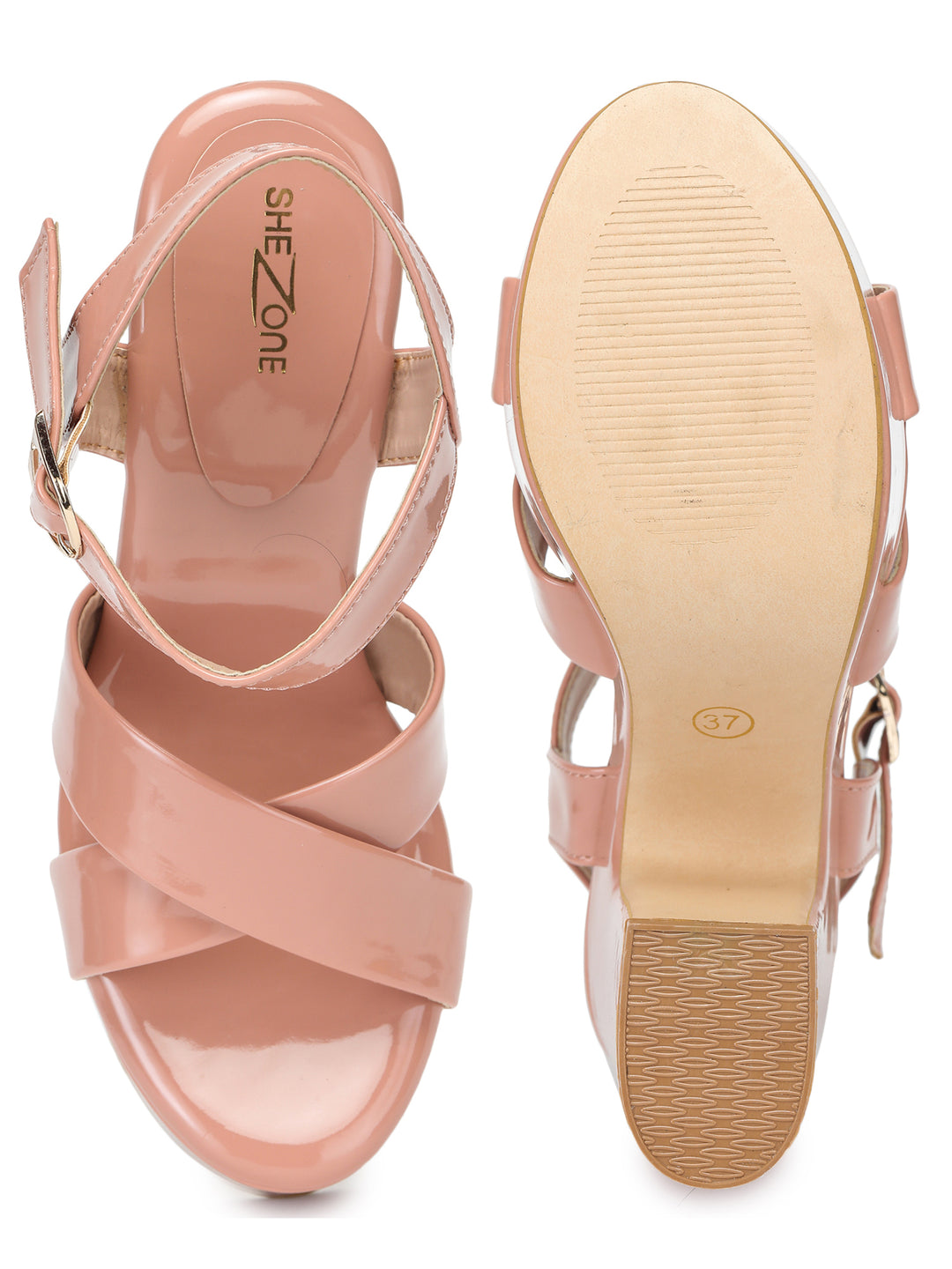 Shezone Women Peach Heels