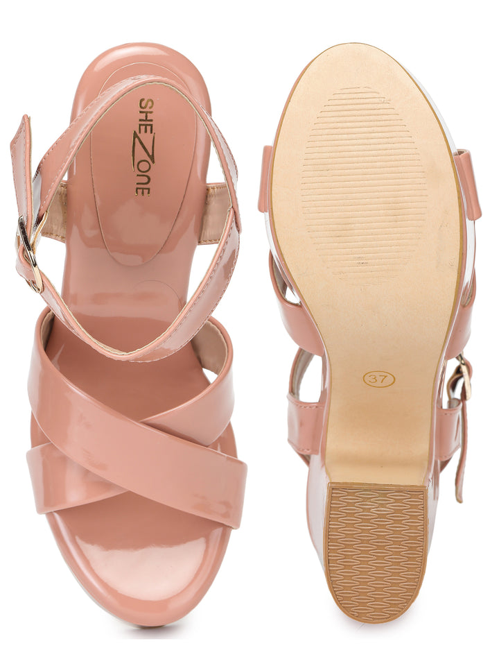 Shezone Women Peach Heels