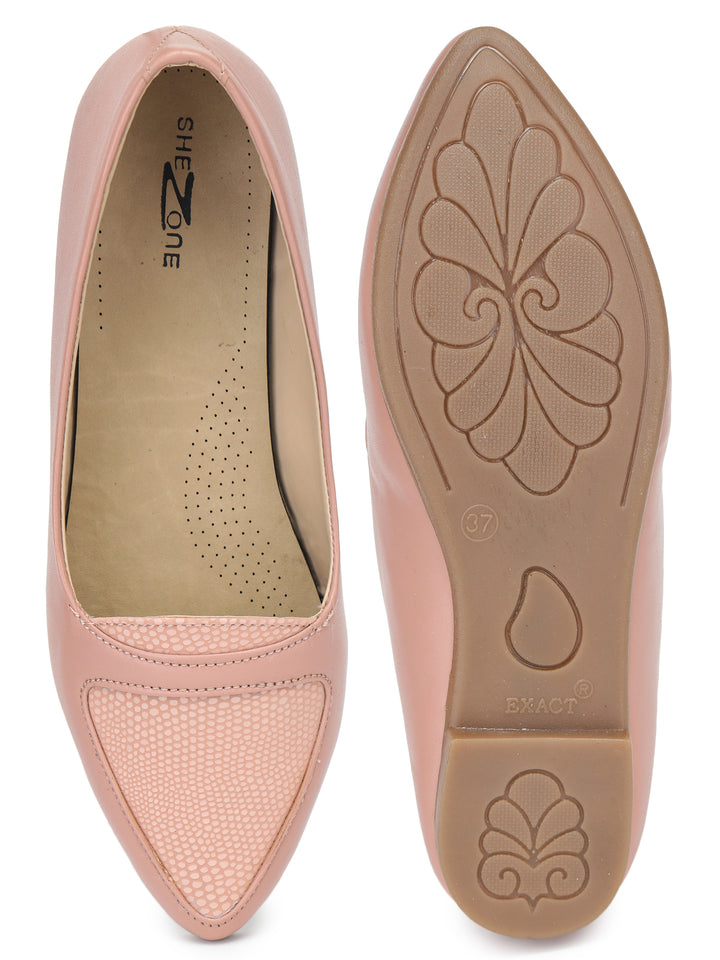 Shezone Women Peach Flats