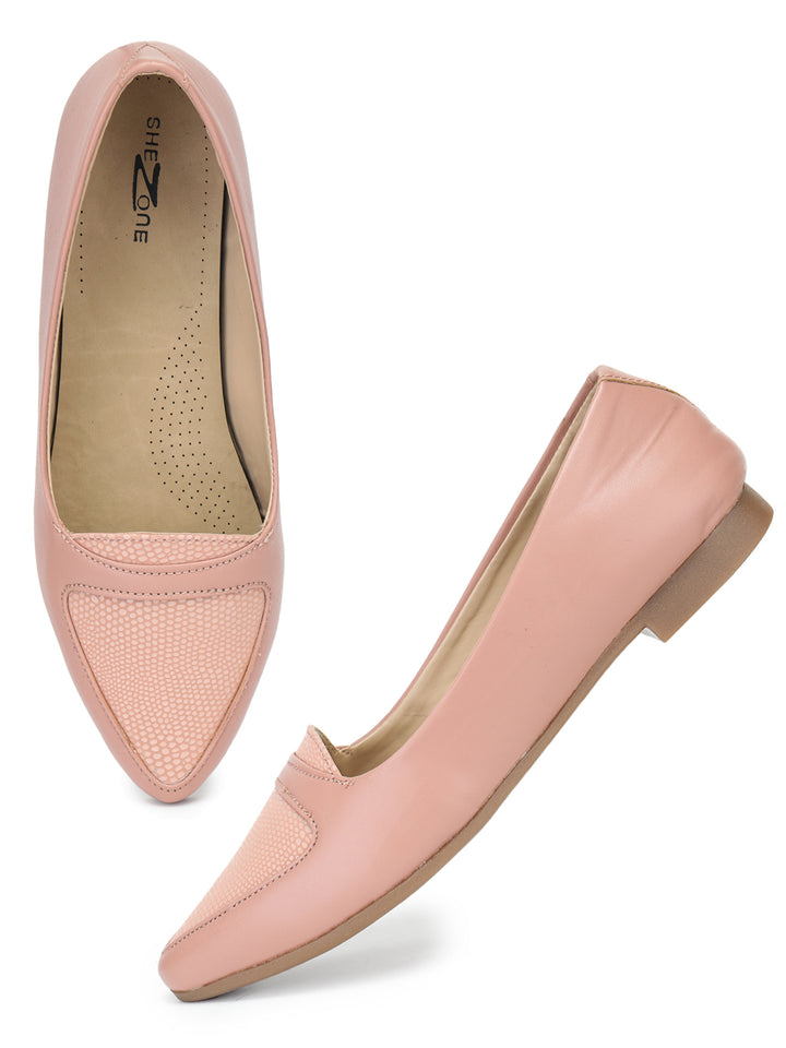 Shezone Women Peach Flats