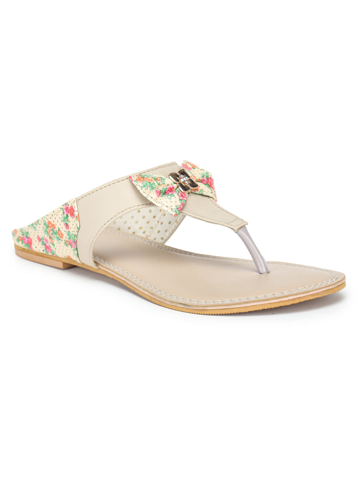 Shezone Women Cream Flats